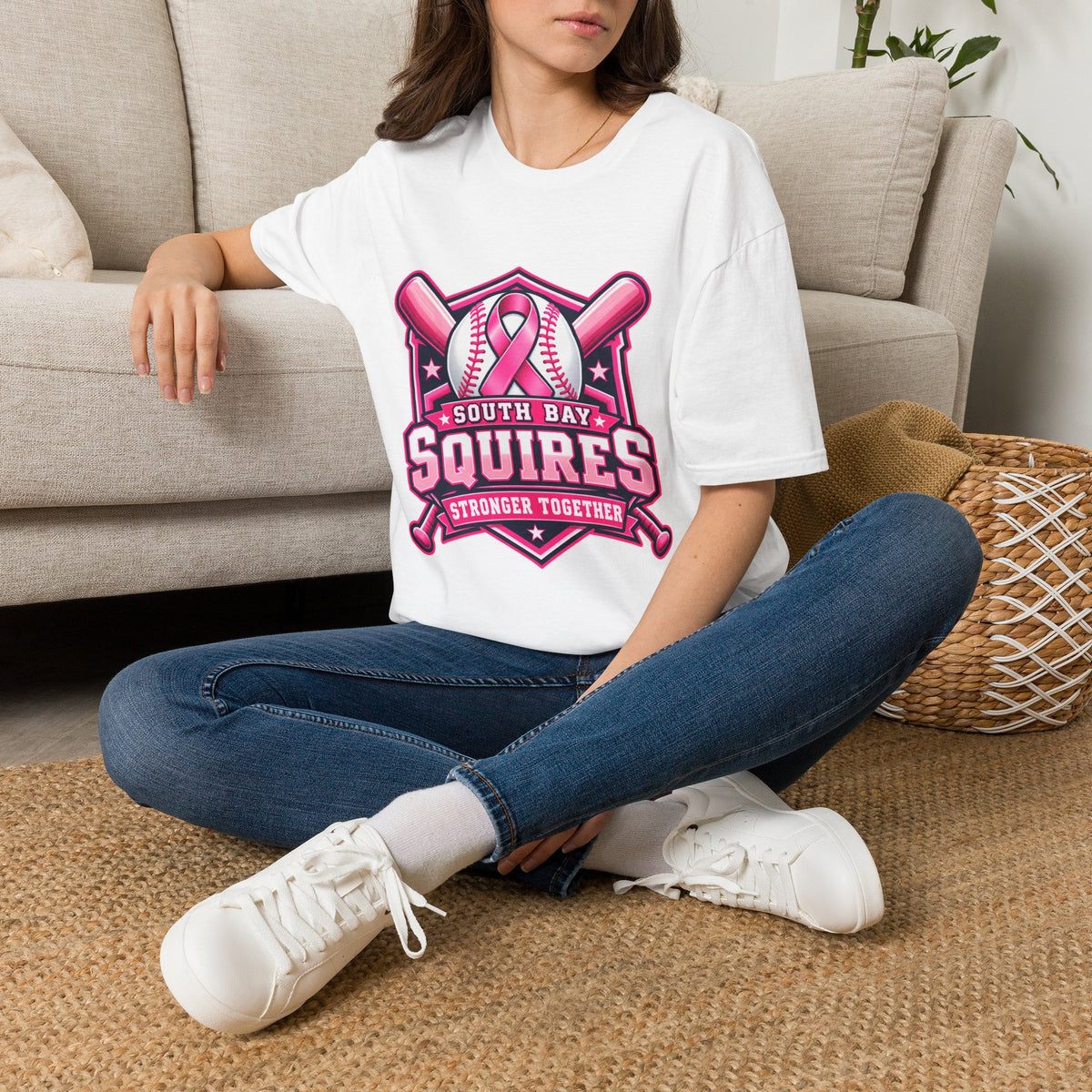 South Bay Squires  'Stronger Together' Breast Cancer Awareness T-shirt