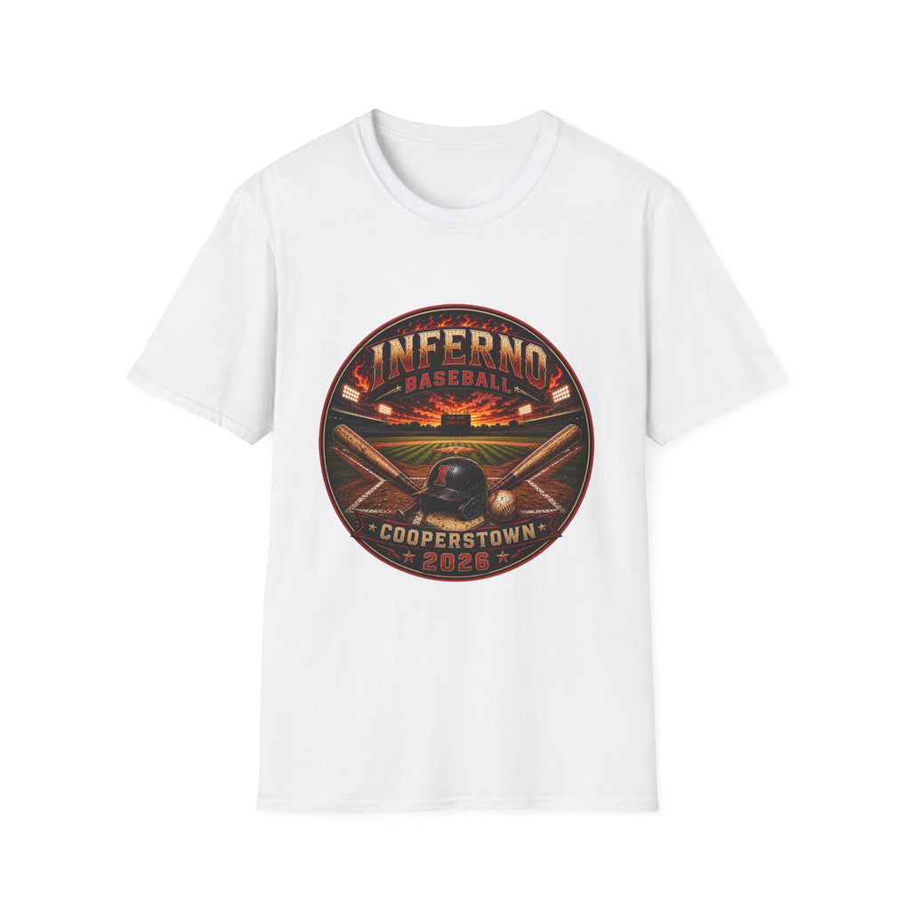 Inferno Baseball T-Shirt — Cooperstown 2026 Team Tee