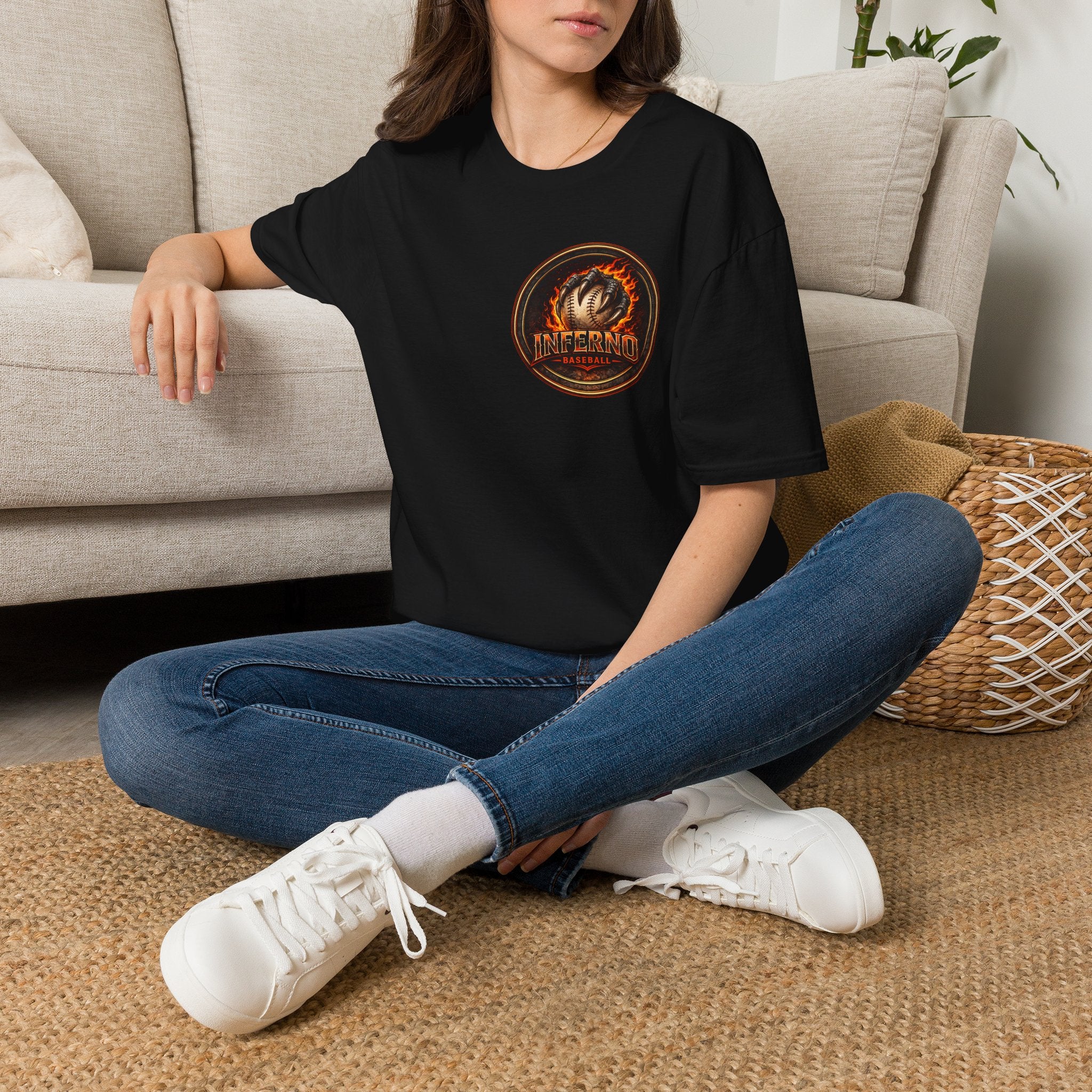 Inferno Baseball Logo Tee (Fireball Emblem)