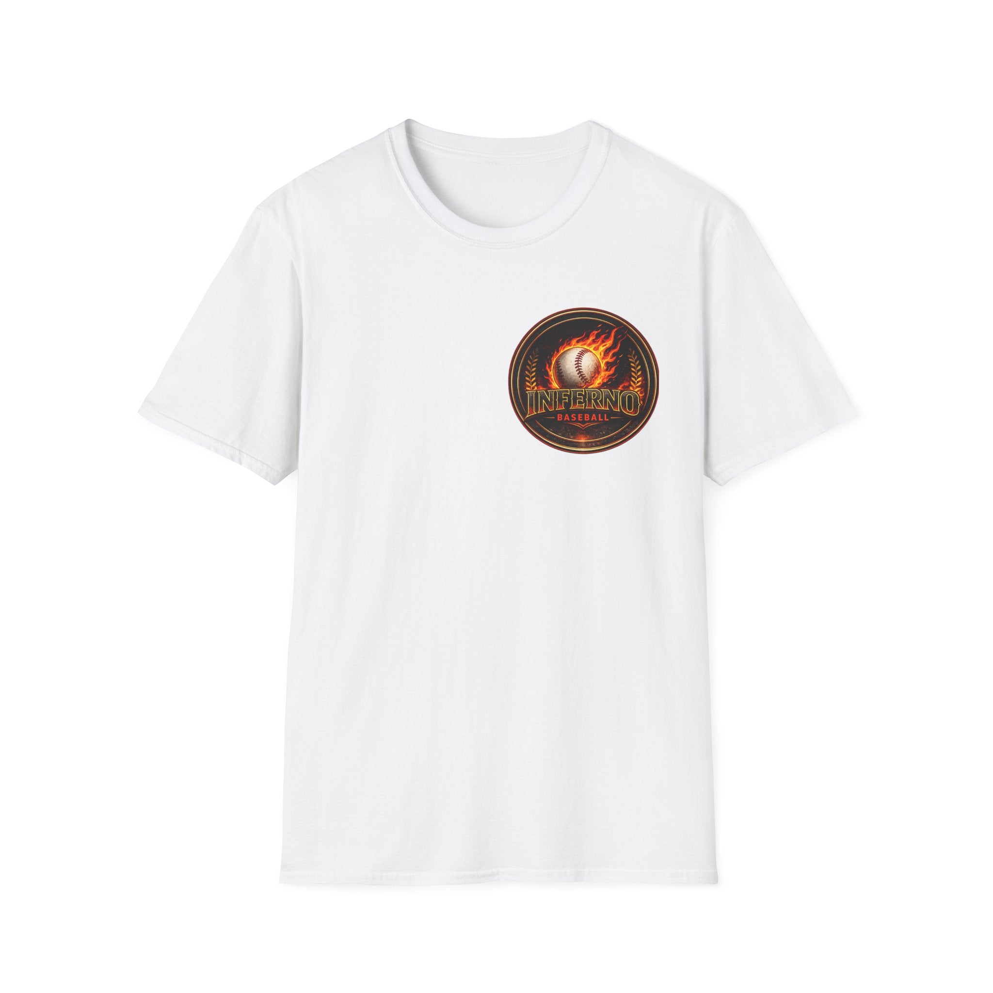 Inferno Baseball T-Shirt — Flaming Ball Team Tee