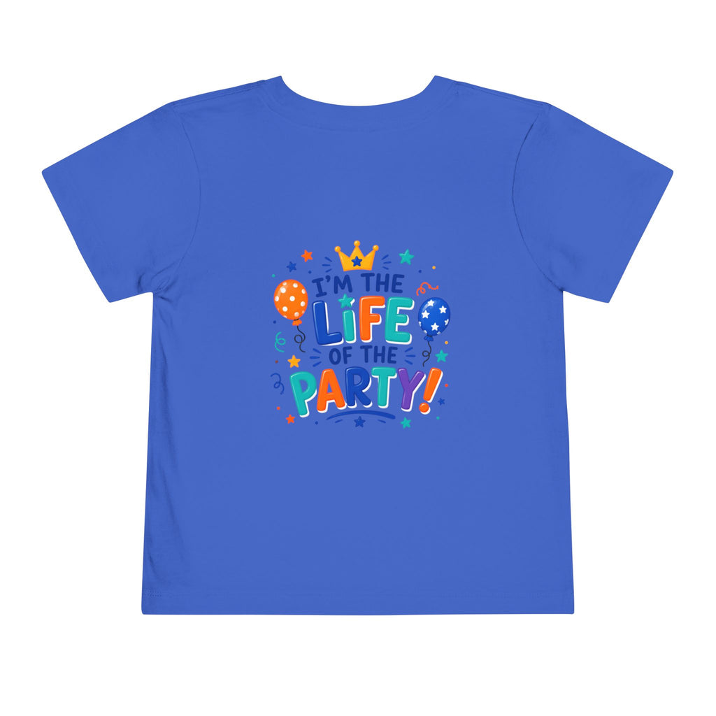 Birthday Boy Toddler Tee — “I’m the Life of the Party” Short Sleeve
