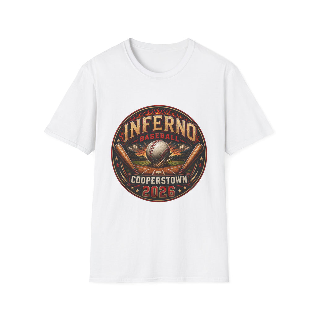 Inferno Baseball T‑Shirt — Cooperstown 2026 Baseball Tee