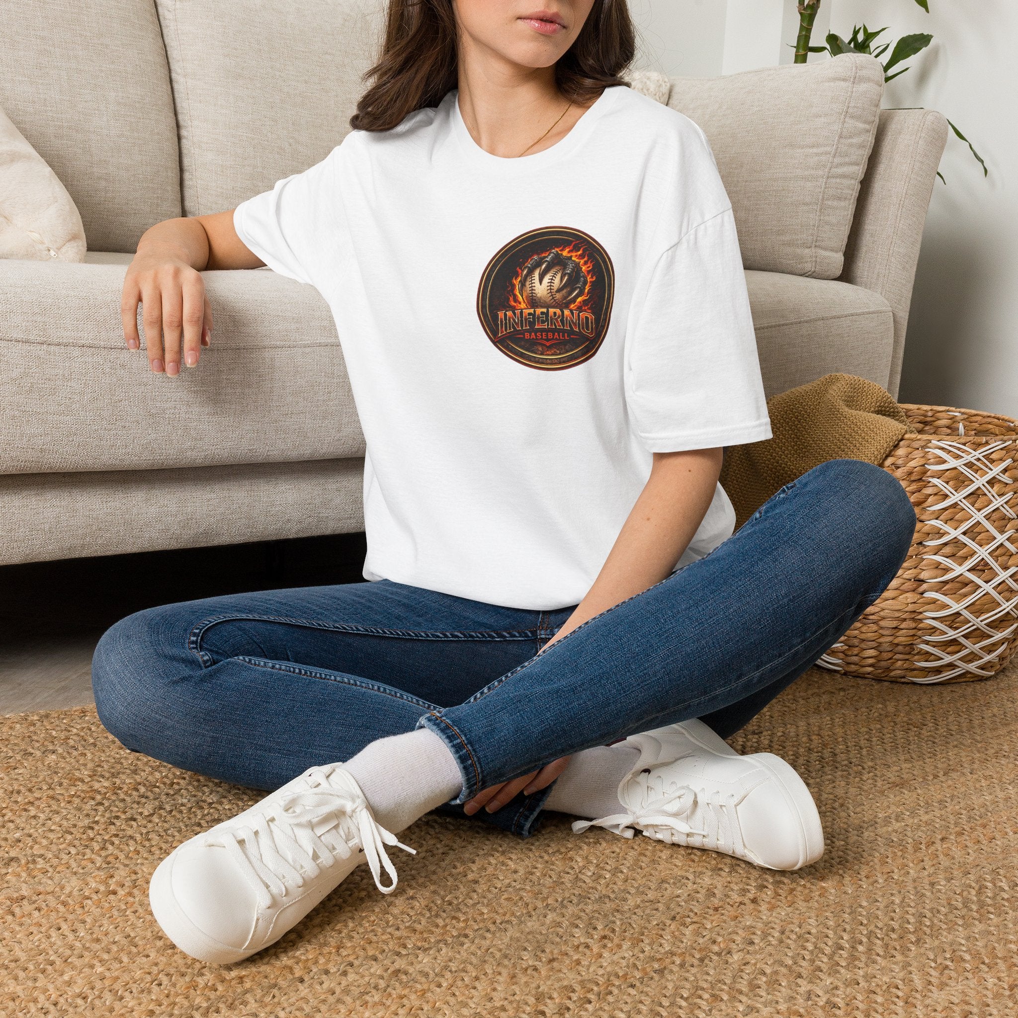 Inferno Baseball Logo Tee (Fireball Emblem)