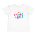 Toddler Tee — "Birthday Girl" Front & "I'm the Life of the Party" Back | Cute Colorful Birthday Shirt for Girls