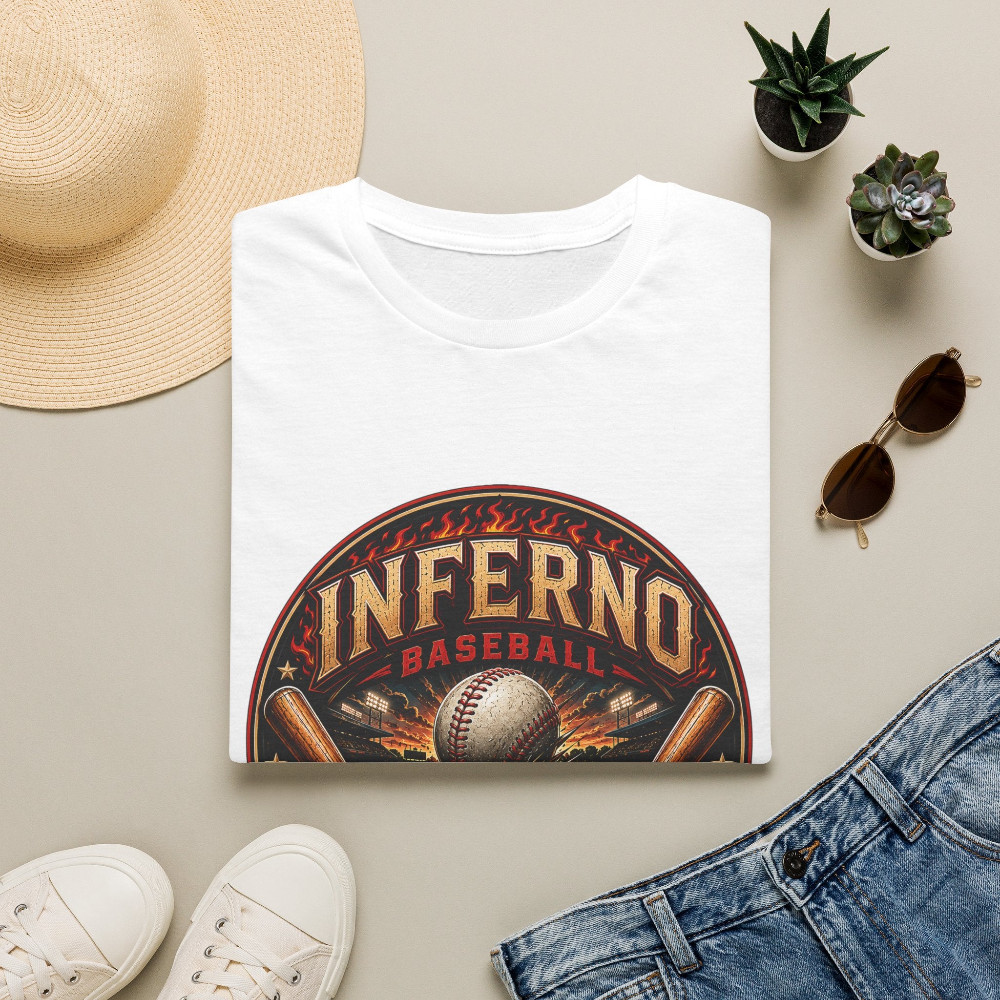 Inferno Baseball T‑Shirt — Cooperstown 2026 Baseball Tee