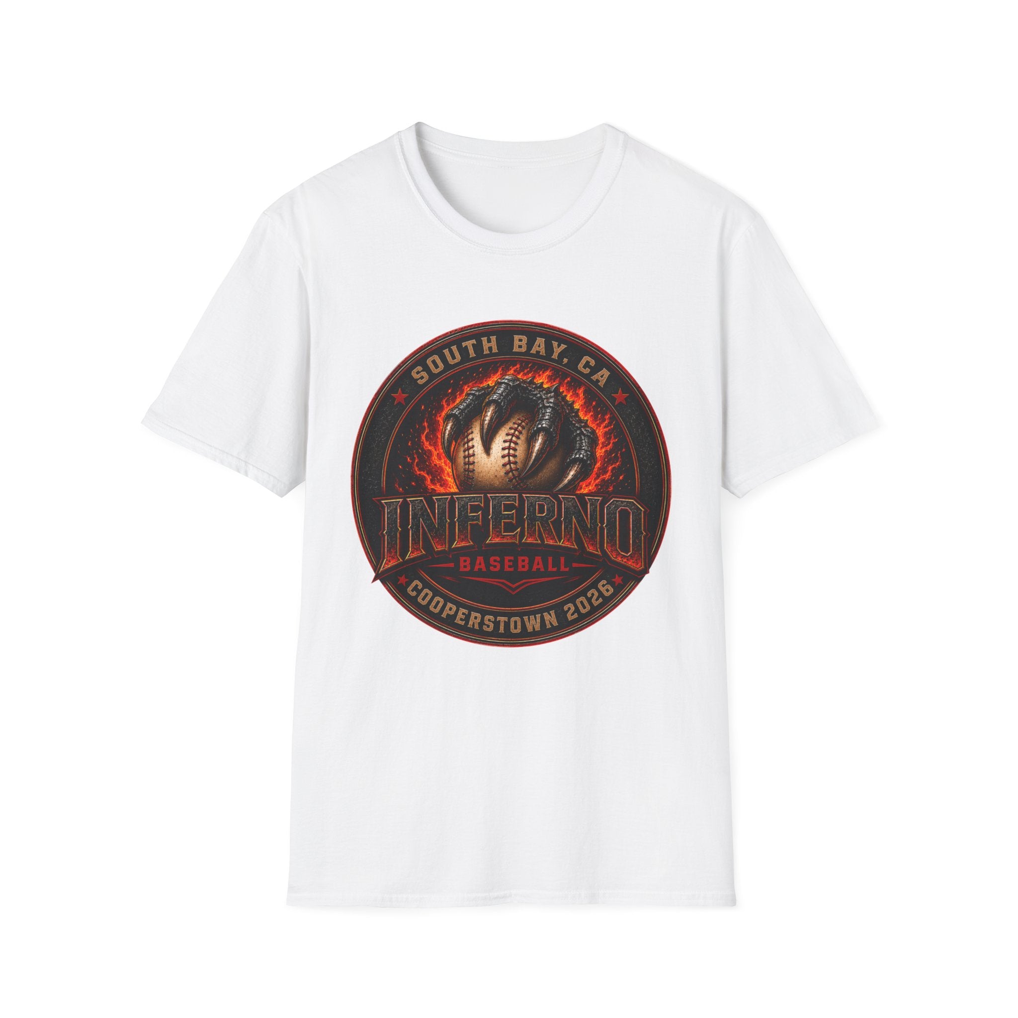 Inferno Baseball T-Shirt — South Bay, CA Tee