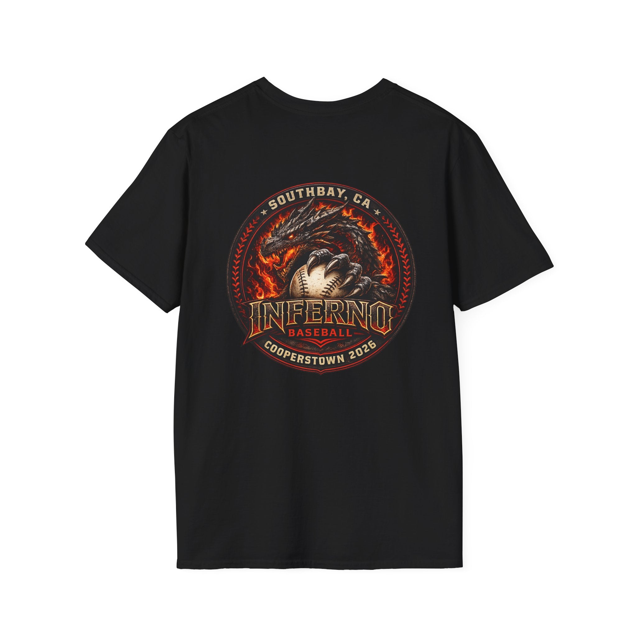 Inferno Baseball Logo Tee (Fireball Emblem)