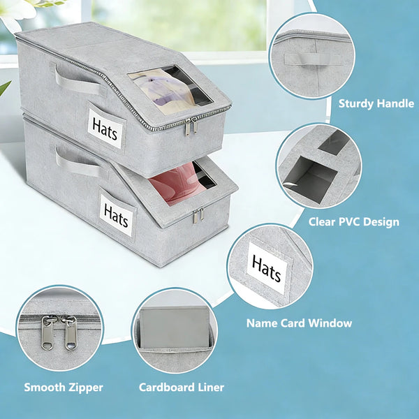 Cap Organizer with Clear Window