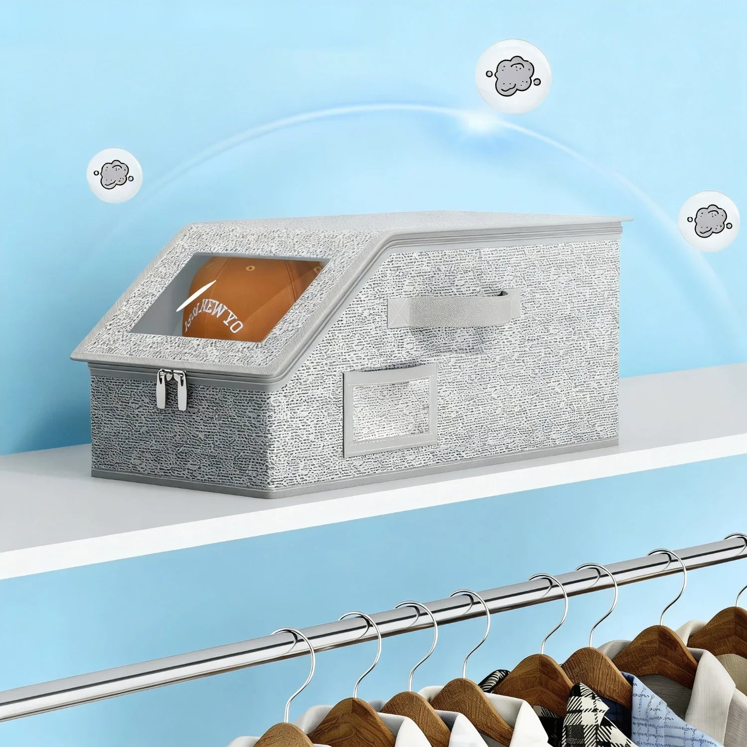 Cap Organizer with Clear Window