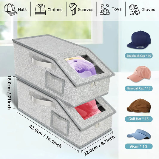 Cap Organizer with Clear Window