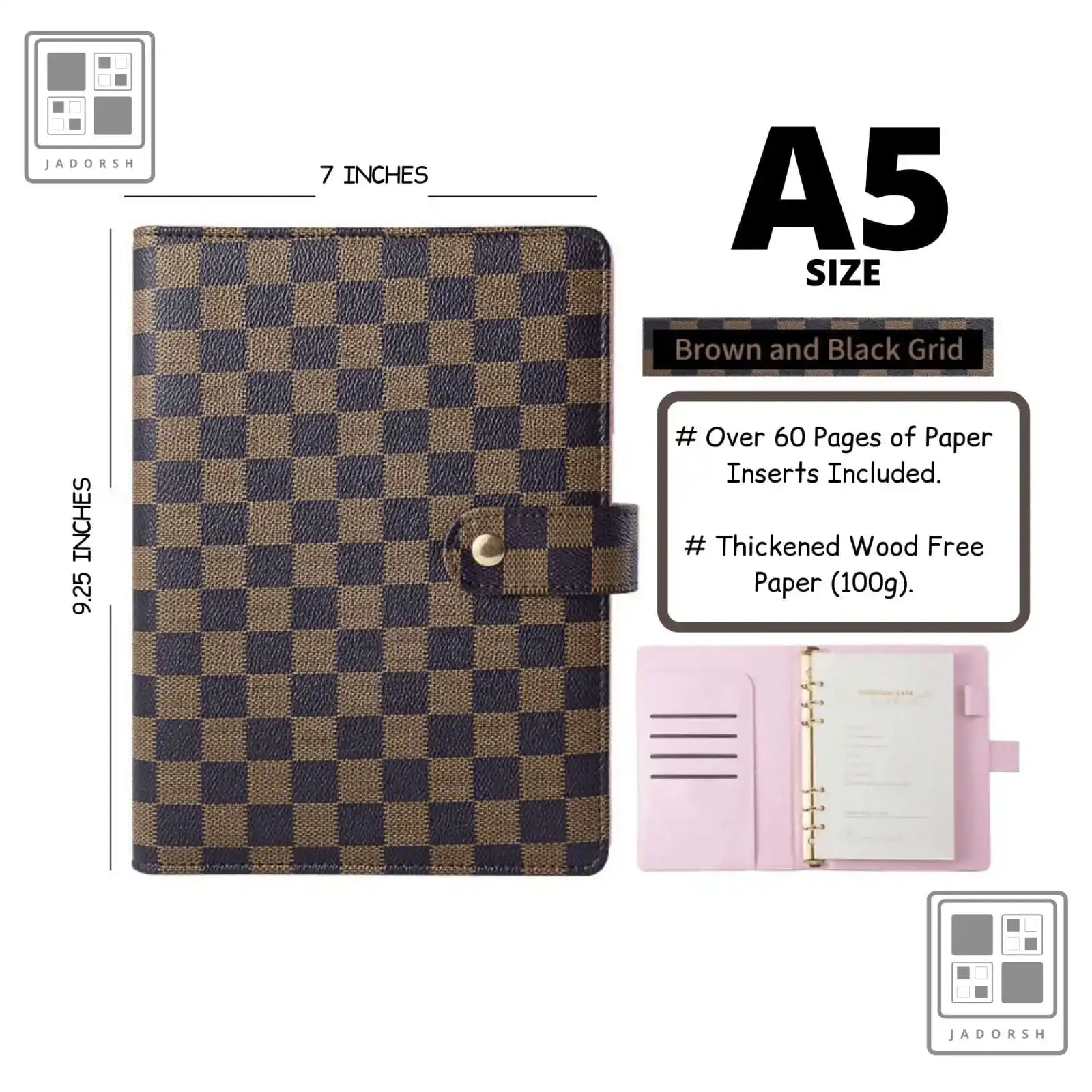 Stylish Checkered Business Padfolio