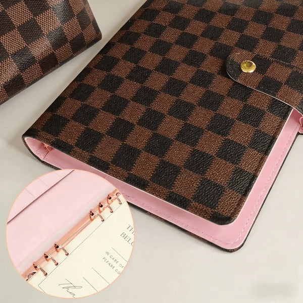 Stylish Checkered Business Padfolio