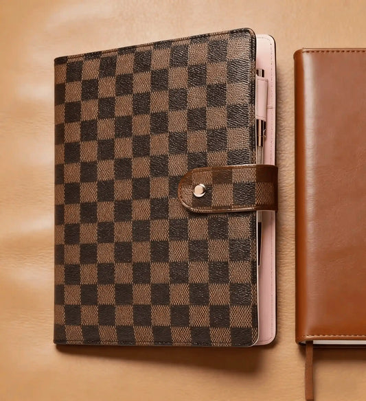 Stylish Checkered Business Padfolio