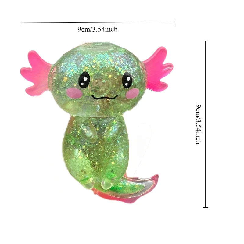 Colorful Axolotl Squishy Toys