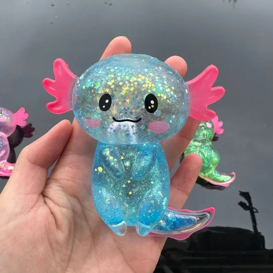 Colorful Axolotl Squishy Toys